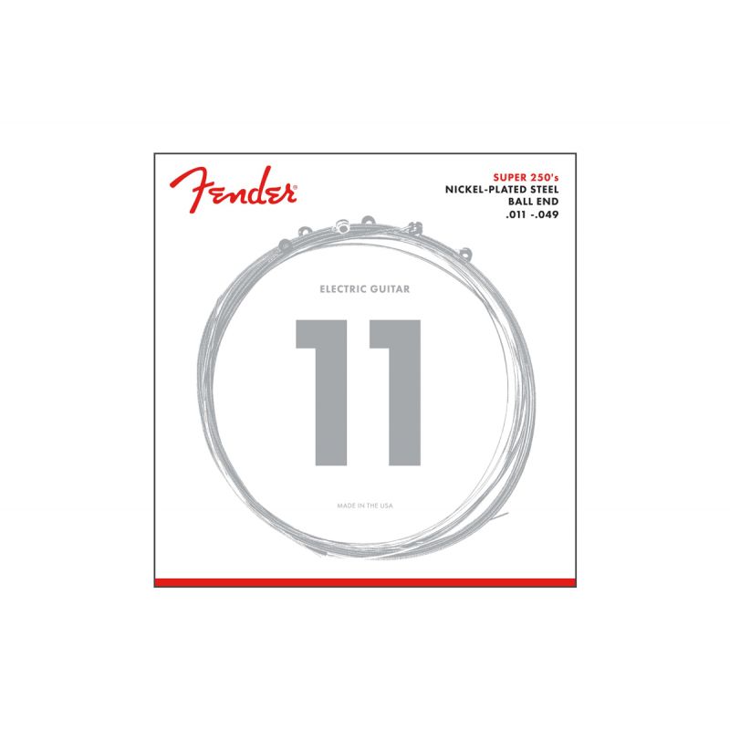 Набор струн FENDER SUPER 250M NICKEL-PLATED STEEL GUITAR STRINGS
